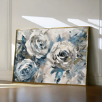 Floral 744 Canvas Art 60 x 40 cm / Black