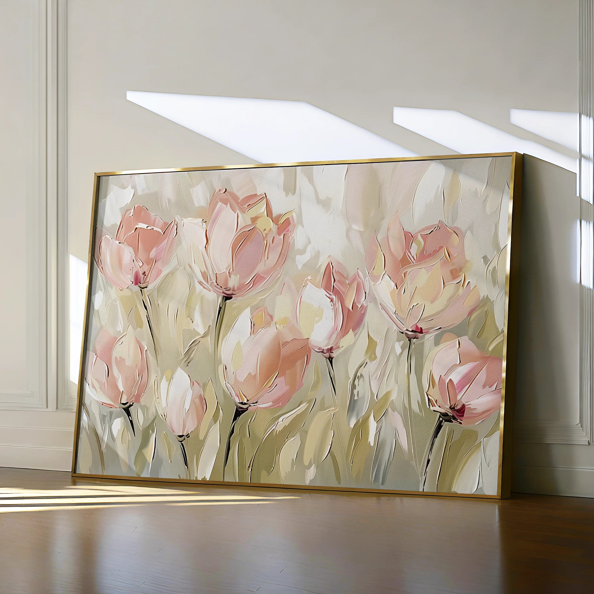Floral 745 Canvas Art 18" x 24" / 45 x 60 cm / Black