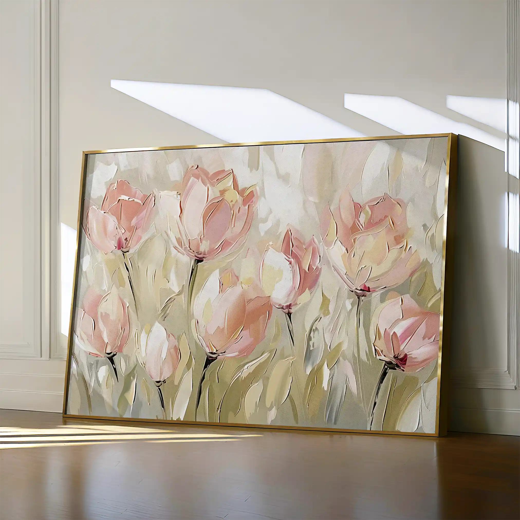 Floral 745 Canvas Art 60 x 40 cm / Black