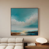 Abstract 746 Canvas Art 16" x 16" / 40 x 40 cm / Black