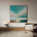 Abstract 746 Canvas Art 16" x 16" / 40 x 40 cm / Black