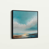 Abstract 746 Canvas Art 16" x 16" / 40 x 40 cm / Black