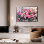 Floral 746 Canvas Art 18" x 24" / 45 x 60 cm / Black