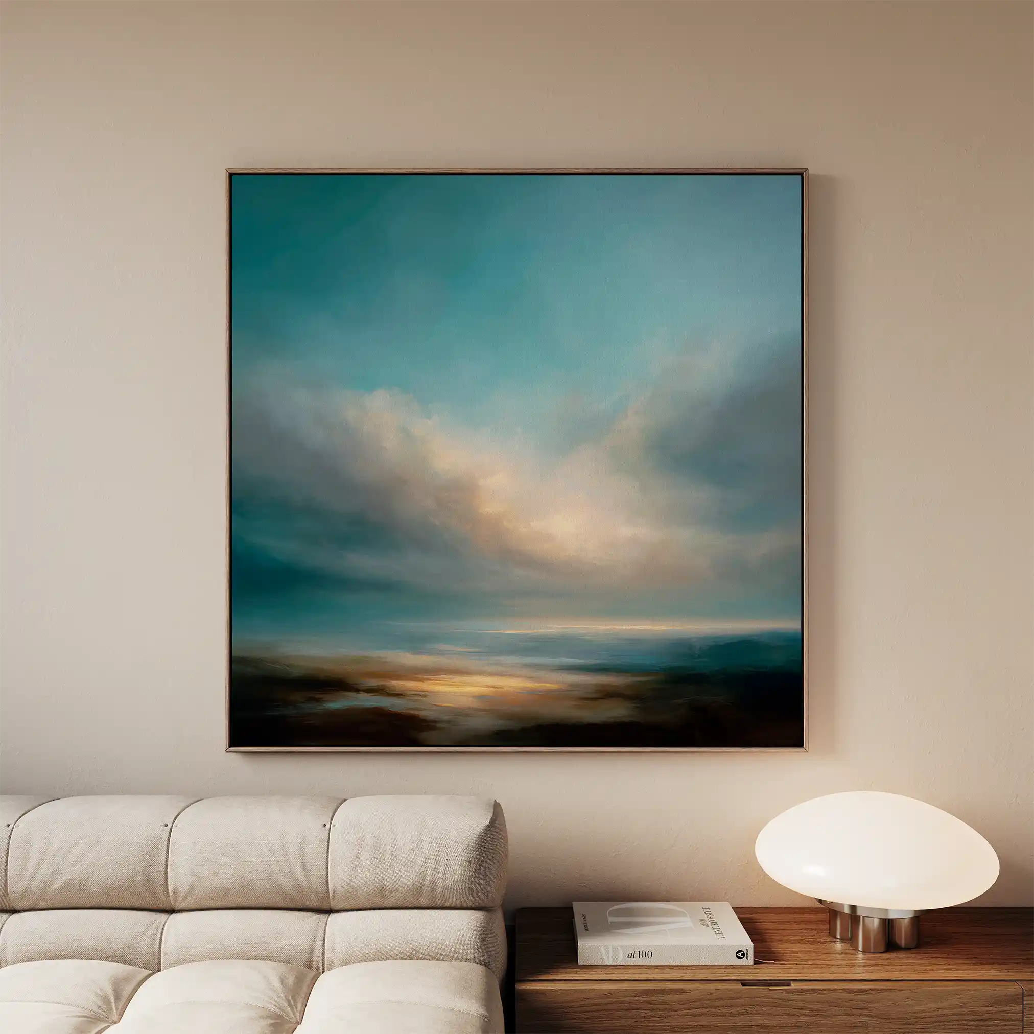 Abstract 747 Canvas Art 60 x 60 cm / Black