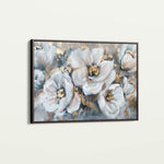Floral 747 Canvas Art 18" x 24" / 45 x 60 cm / Black