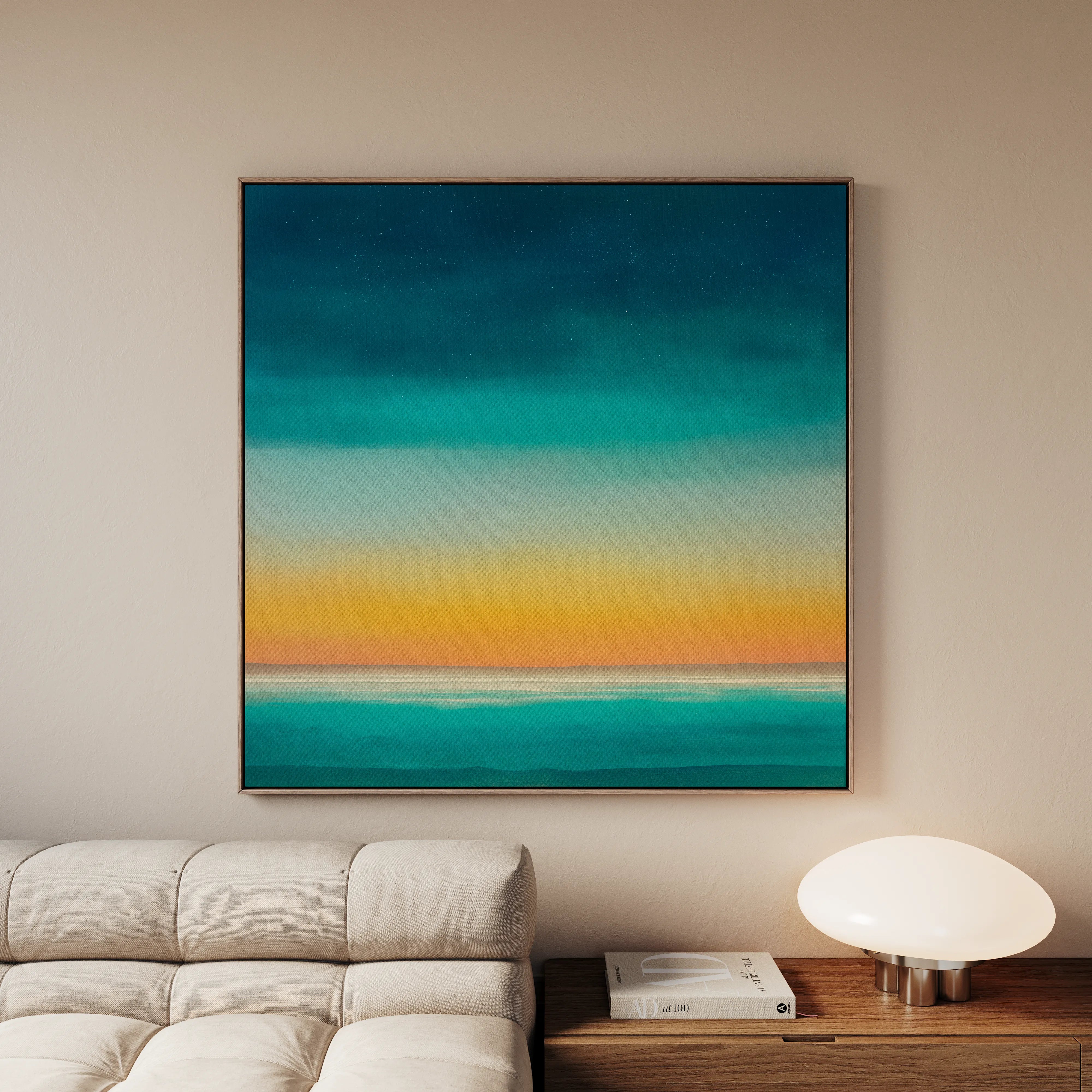 Abstract 748 Canvas Art 16" x 16" / 40 x 40 cm / Black