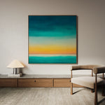 Abstract 748 Canvas Art 16" x 16" / 40 x 40 cm / Black