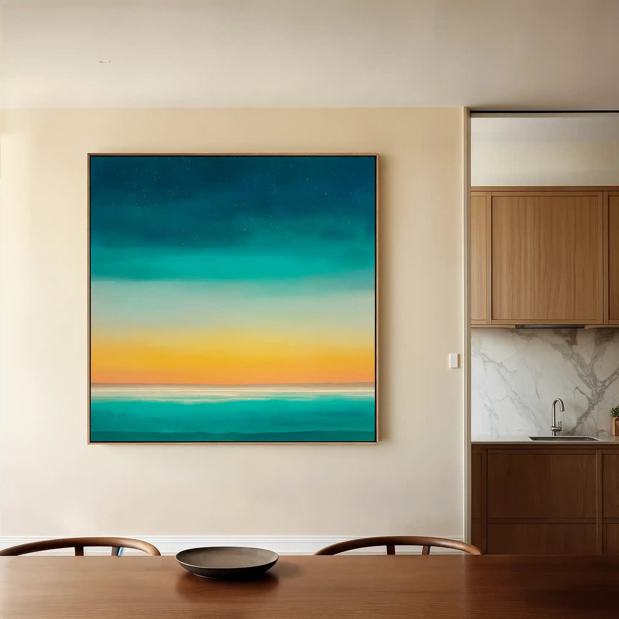 Abstract 748 Canvas Art 60 x 60 cm / Black