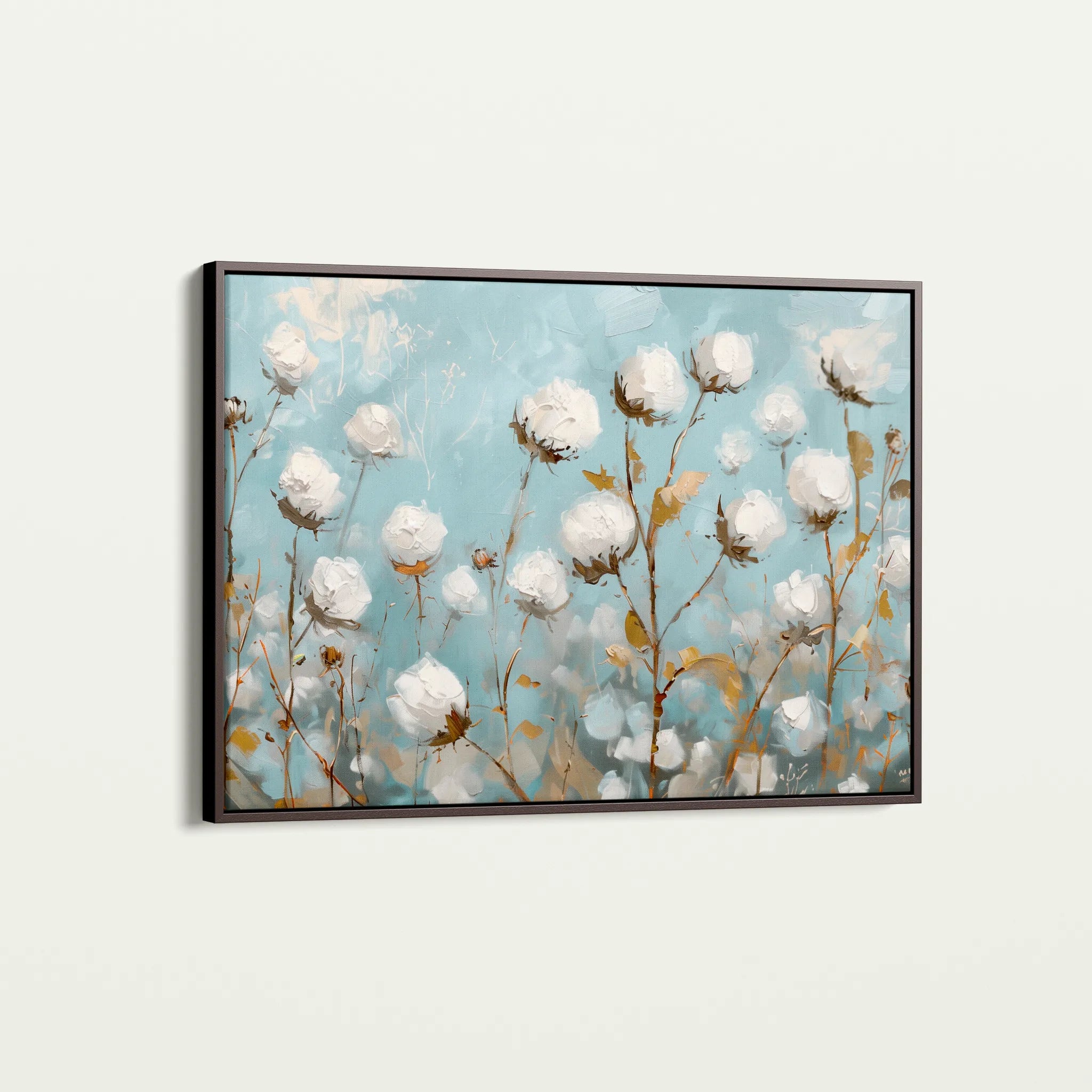 Floral 748 Canvas Art 18" x 24" / 45 x 60 cm / Black