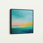 Abstract 749 Canvas Art 16" x 16" / 40 x 40 cm / Black