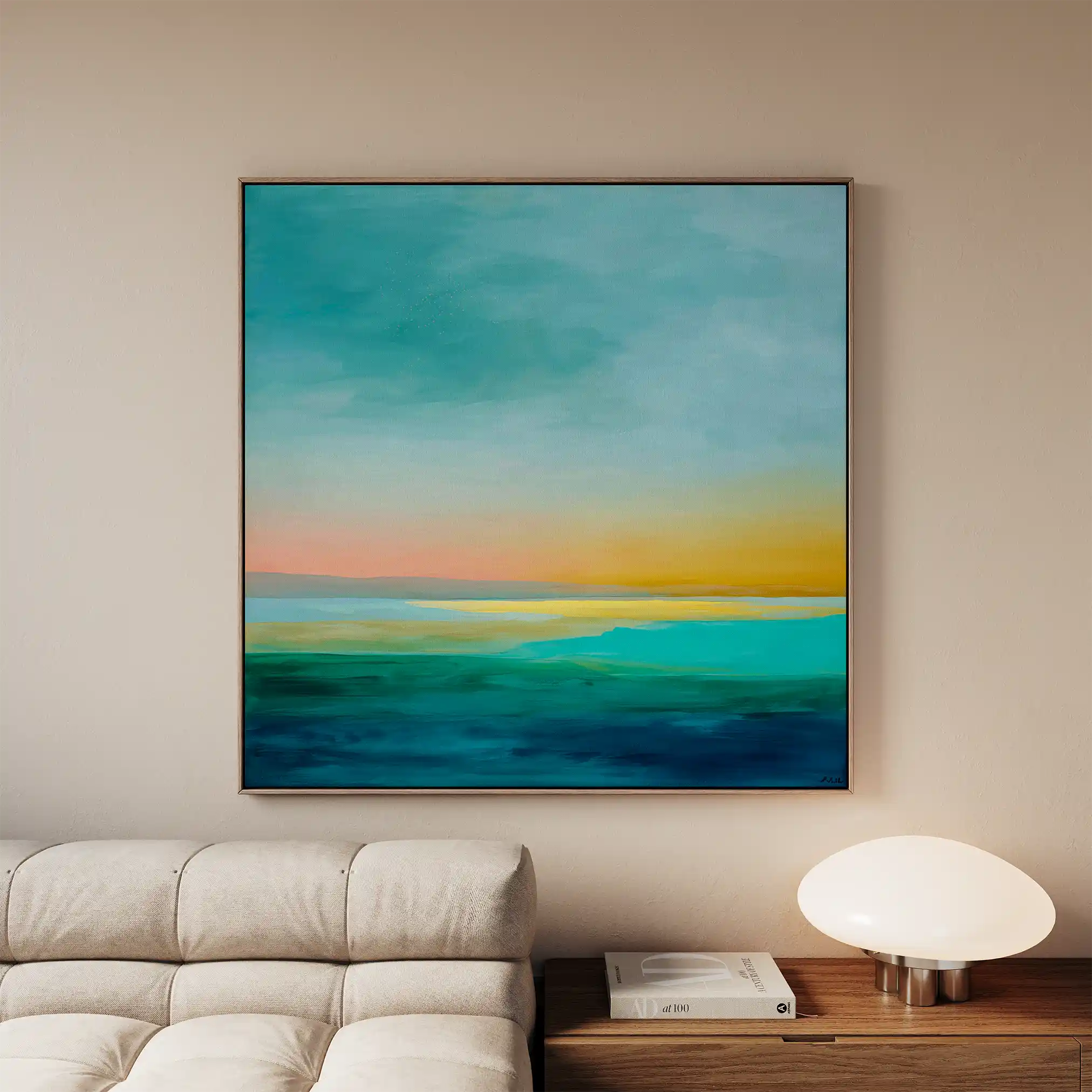 Abstract 749 Canvas Art 60 x 60 cm / Black