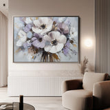 Floral 749 Canvas Art 18" x 24" / 45 x 60 cm / Black