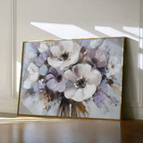 Floral 749 Canvas Art 18" x 24" / 45 x 60 cm / Black