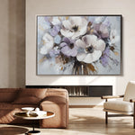 Floral 749 Canvas Art 18" x 24" / 45 x 60 cm / Black