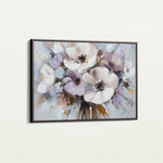 Floral 749 Canvas Art 60 x 40 cm / Black