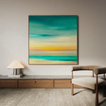 Abstract 750 Canvas Art 16" x 16" / 40 x 40 cm / Black