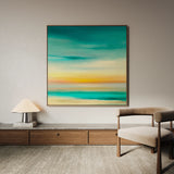 Abstract 750 Canvas Art 16" x 16" / 40 x 40 cm / Black