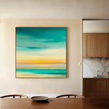 Abstract 750 Canvas Art 16" x 16" / 40 x 40 cm / Black