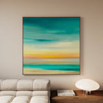 Abstract 750 Canvas Art 16" x 16" / 40 x 40 cm / Black