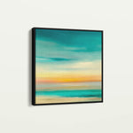 Abstract 750 Canvas Art 16" x 16" / 40 x 40 cm / Black