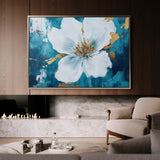 Floral 750 Canvas Art 18" x 24" / 45 x 60 cm / Black