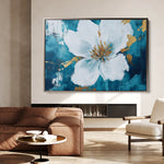 Floral 750 Canvas Art 18" x 24" / 45 x 60 cm / Black