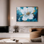 Floral 750 Canvas Art 18" x 24" / 45 x 60 cm / Black