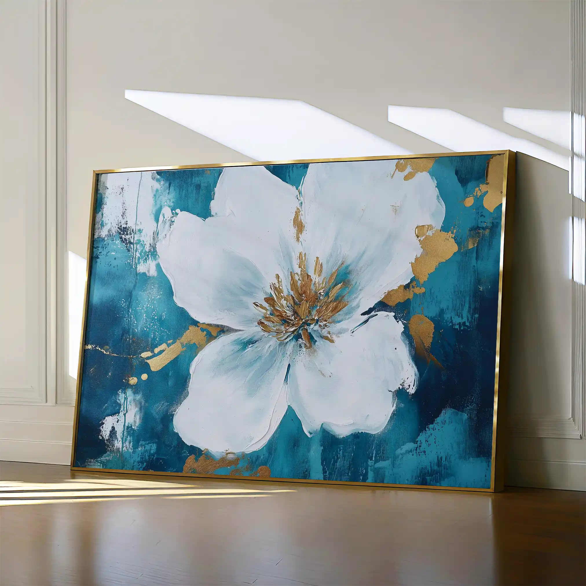 Floral 750 Canvas Art 60 x 40 cm / Black