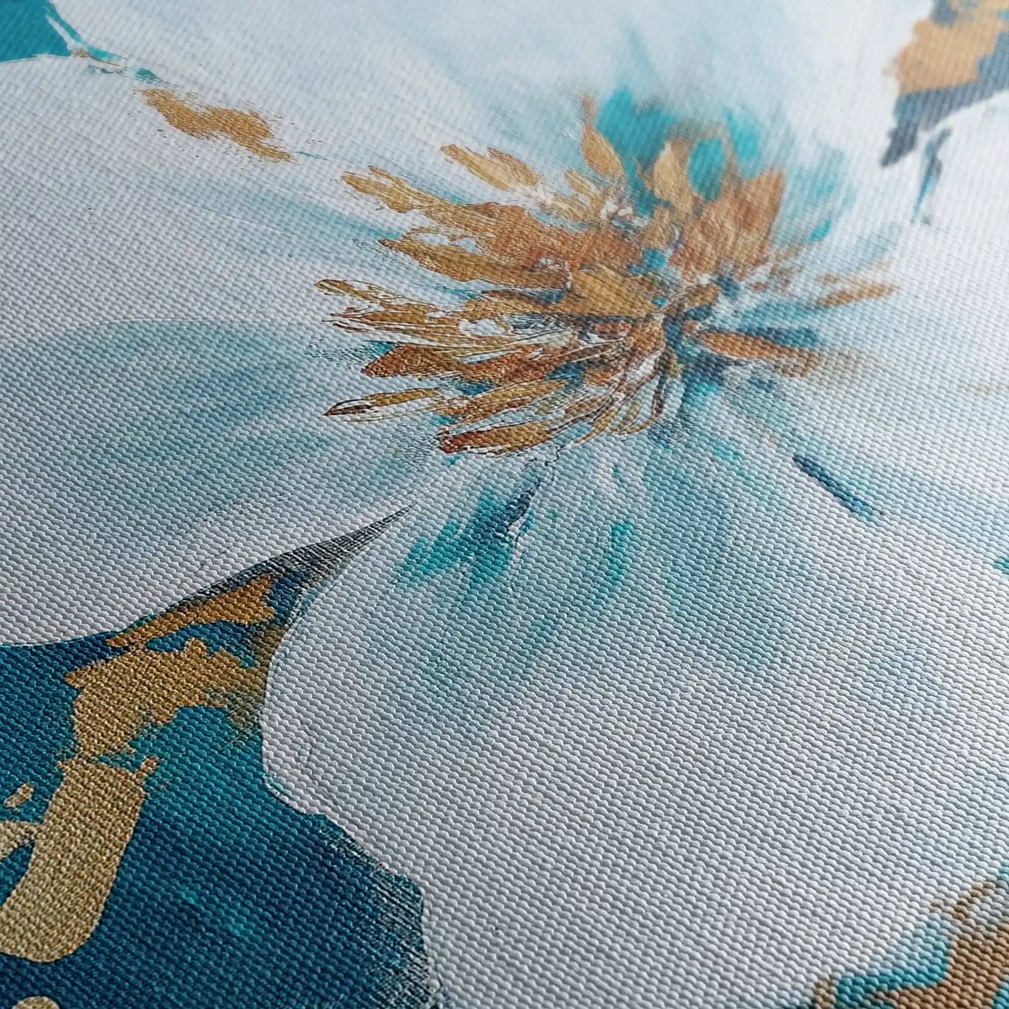 Floral 750 Canvas Art 60 x 40 cm / Black