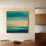 Abstract 751 Canvas Art 16" x 16" / 40 x 40 cm / Black