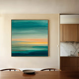 Abstract 751 Canvas Art 16" x 16" / 40 x 40 cm / Black