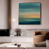 Abstract 751 Canvas Art 16" x 16" / 40 x 40 cm / Black