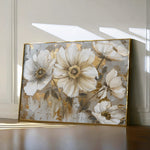 Floral 751 Canvas Art 18" x 24" / 45 x 60 cm / Black