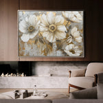 Floral 751 Canvas Art 18" x 24" / 45 x 60 cm / Black