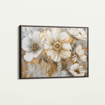 Floral 751 Canvas Art 18" x 24" / 45 x 60 cm / Black