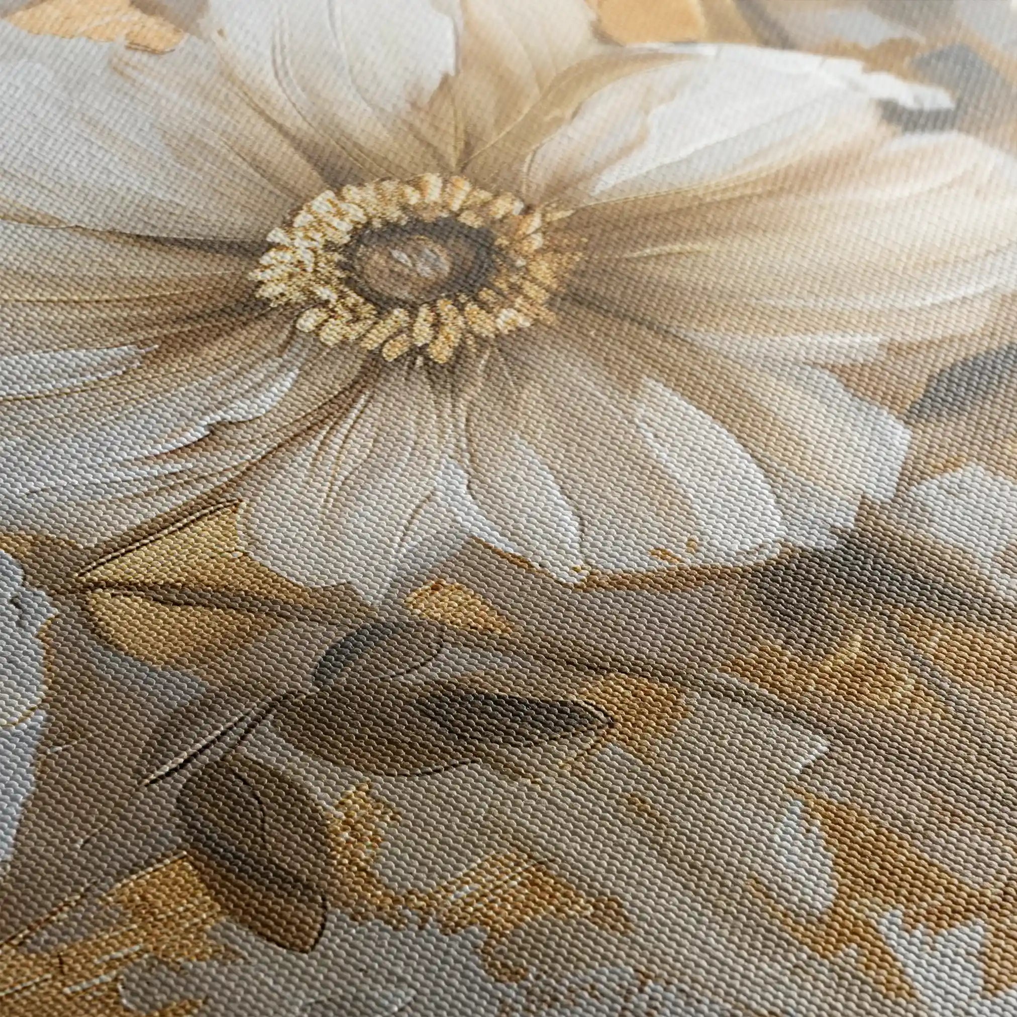 Floral 751 Canvas Art 60 x 40 cm / Black