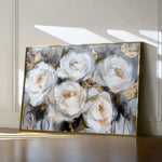 Floral 752 Canvas Art 18" x 24" / 45 x 60 cm / Black