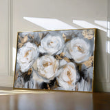 Floral 752 Canvas Art 18" x 24" / 45 x 60 cm / Black
