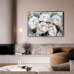 Floral 752 Canvas Art 18" x 24" / 45 x 60 cm / Black
