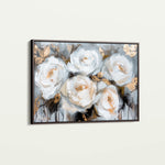 Floral 752 Canvas Art 18" x 24" / 45 x 60 cm / Black
