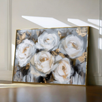 Floral 752 Canvas Art 60 x 40 cm / Black