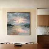 Abstract 753 Canvas Art 16" x 16" / 40 x 40 cm / Black