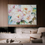 Floral 753 Canvas Art 18" x 24" / 45 x 60 cm / Black