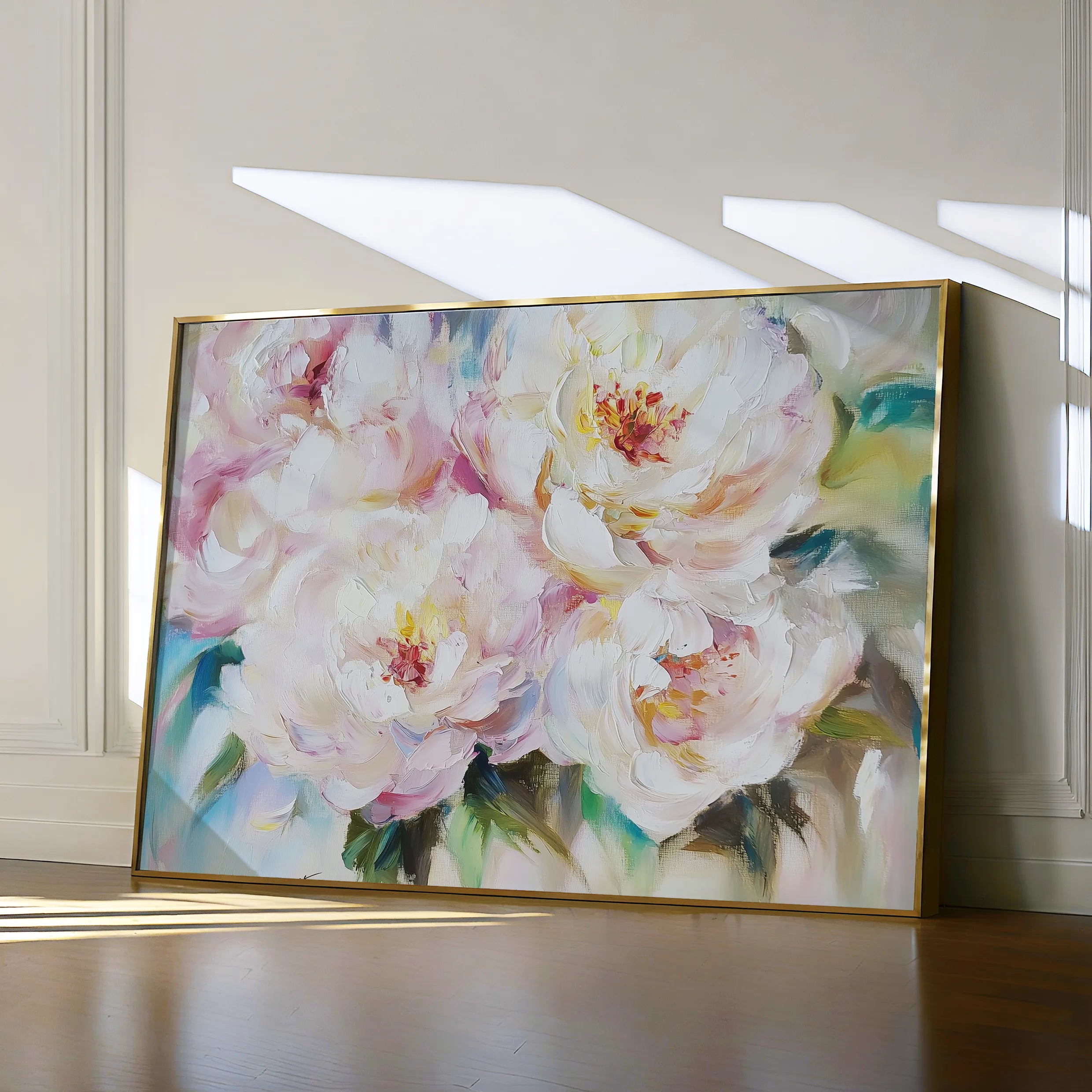 Floral 753 Canvas Art 18" x 24" / 45 x 60 cm / Black