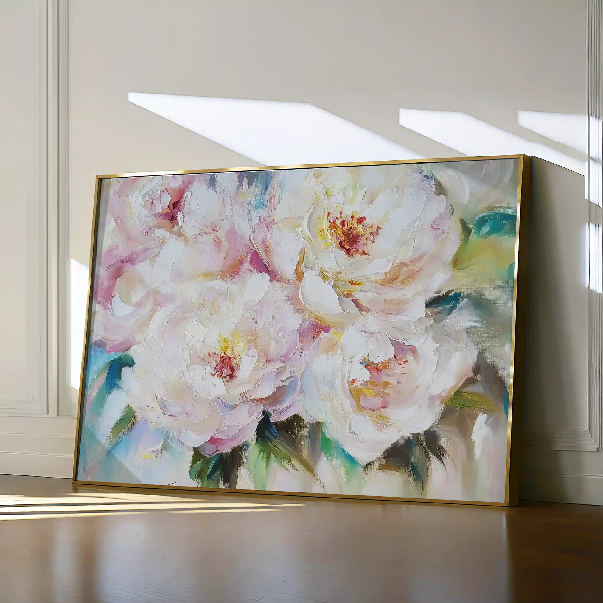 Floral 753 Canvas Art 60 x 40 cm / Black