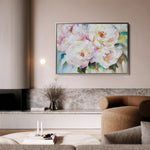 Floral 753 Canvas Art 60 x 40 cm / Black