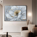 Floral 754 Canvas Art 18" x 24" / 45 x 60 cm / Black