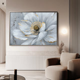Floral 754 Canvas Art 18" x 24" / 45 x 60 cm / Black