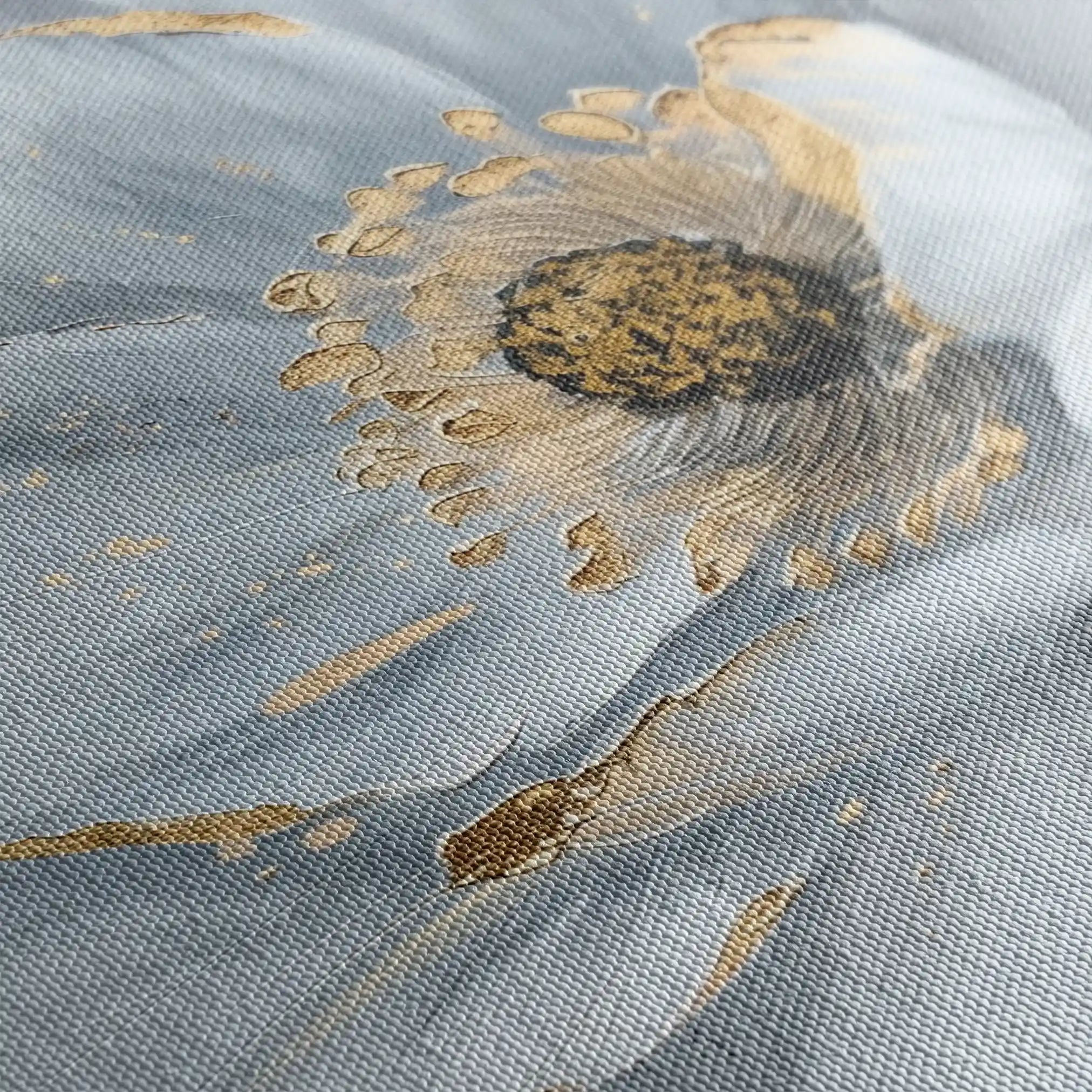 Floral 754 Canvas Art 60 x 40 cm / Black