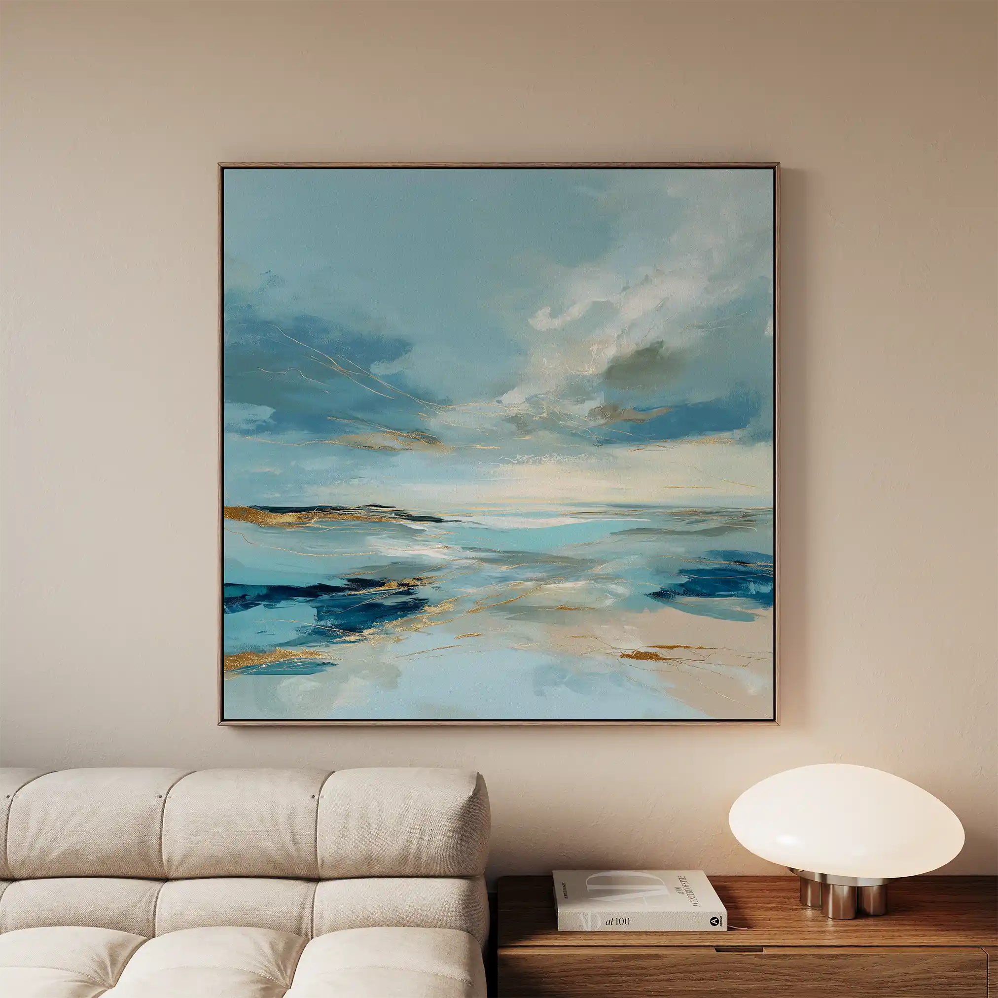 Abstract 755 Canvas Art 60 x 60 cm / Black